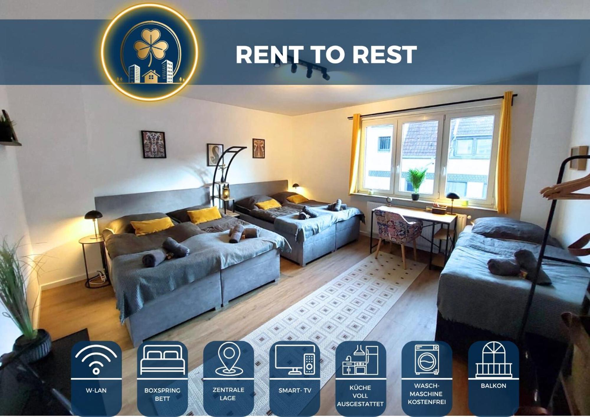 Apartment Rtr - Fuer Bis Zu 8 Personen - Voll Ausgestattet - Zentral Limbecker Platz - Messe - Uniklinikum - Smart Tv - Parken - Modern